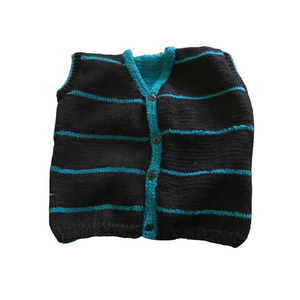 Hand Knitted Boy's Vest Size 2-3
